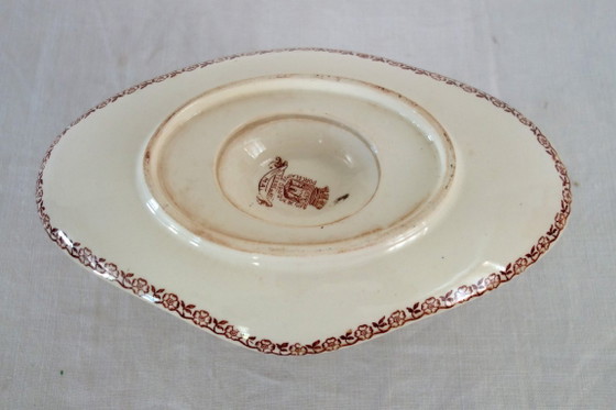Image 1 of Salsiera antica in pietra ferrosa Gien, modello May, circa 1900