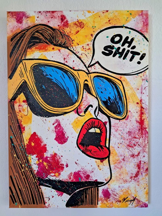 GONGAS - O Shit - Artist's Painting – Paintings & Drawings, Canvas (photo 12 of 17)