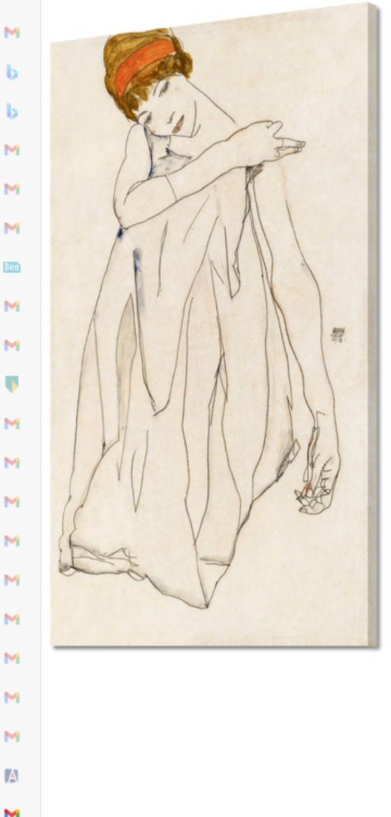 Image 1 of Egon Schiele ----The Dancer (On Canvas)