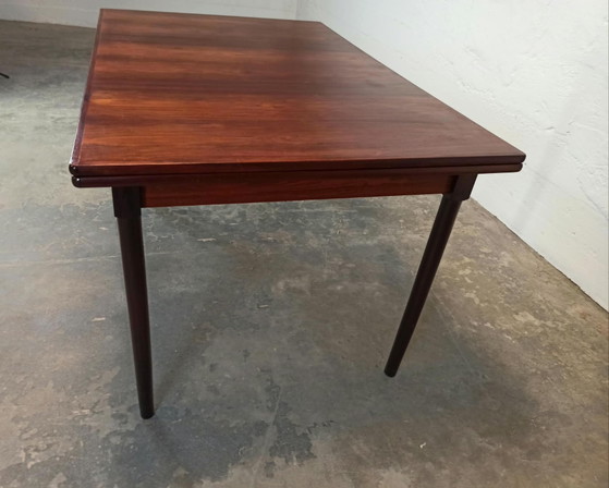 Table de salle à manger vintage extensible du milieu du siècle, Tables de salle à manger, Bois, Marron (photo 7 sur 15)