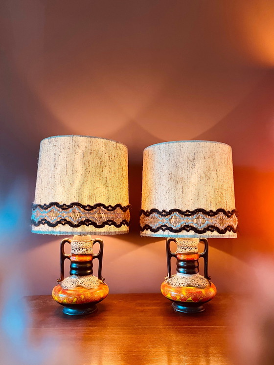 Image 1 of Ensemble de lampes Walther Gerhards Allemagne de l'Ouest