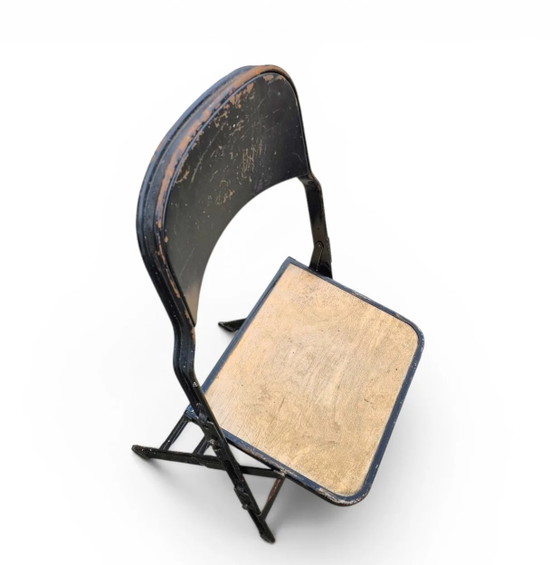 12 x Clarin Corporation folding chair / USA 1920s (photo 2 of 19)