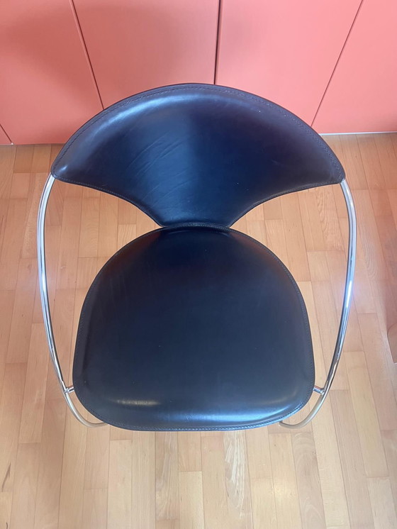 Image 1 of 4x Chaise noire Arrben