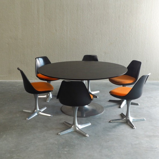 Image 1 of Space Age dining set by Maurice Burke for Arkana