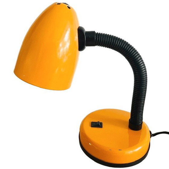 Image 1 of Vintage Flexolamp desk lamp orange yellow Memphis Milano 1980s