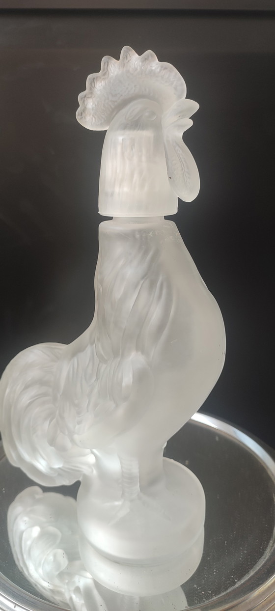 Image 1 of Zoomorphe Karaffe (28 cm) aus mattiertem italienischem Glas - 1970er Jahre