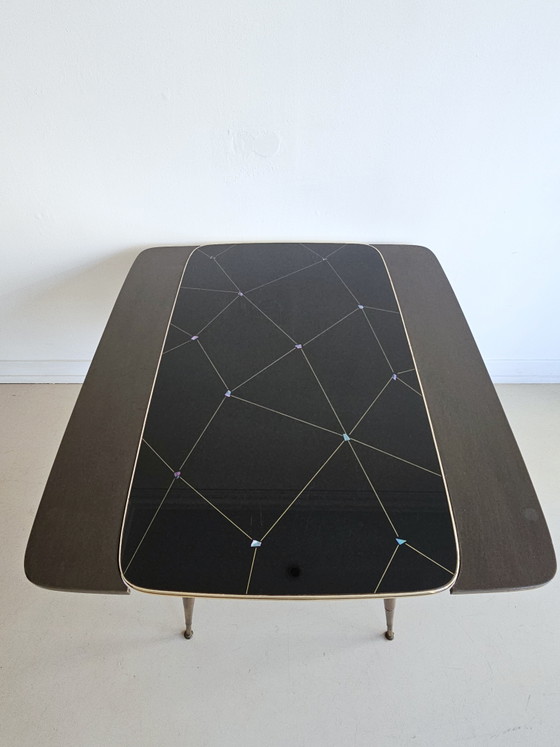 Image 1 of Vintage 1950s dining table, table can be extended in width