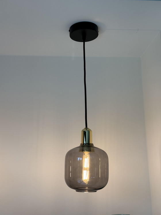 Image 1 of 2x Amp lamp rook/messing Norman Copenhagen