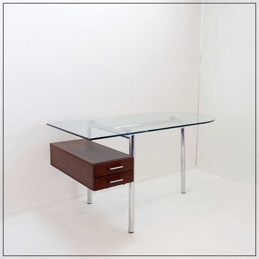 Mirto Zocca glass desk by Tisettanta Halifax - 1980s