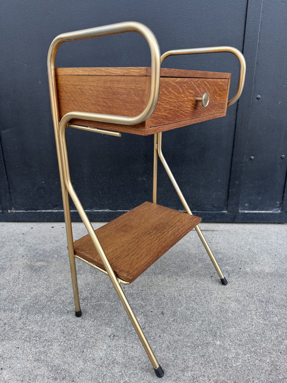 Image 1 of Nachtkastje in Scandinavische stijl uit de jaren 60.