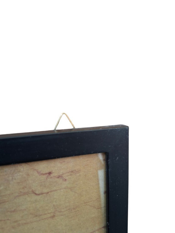 Image 1 of Groot origineel Afrikaans batikschilderij, gesigneerd "Hamidi", kunst op stof, 88 x 79 cm