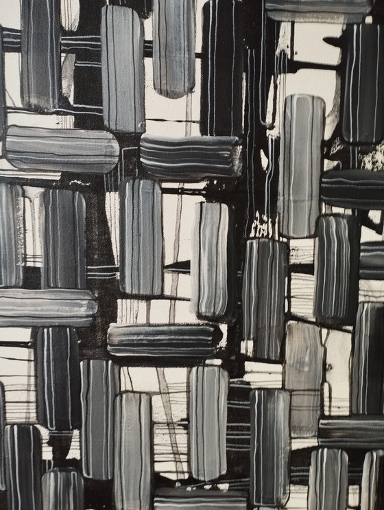 Image 1 of Natia Antadze Abstracte compositie XXL