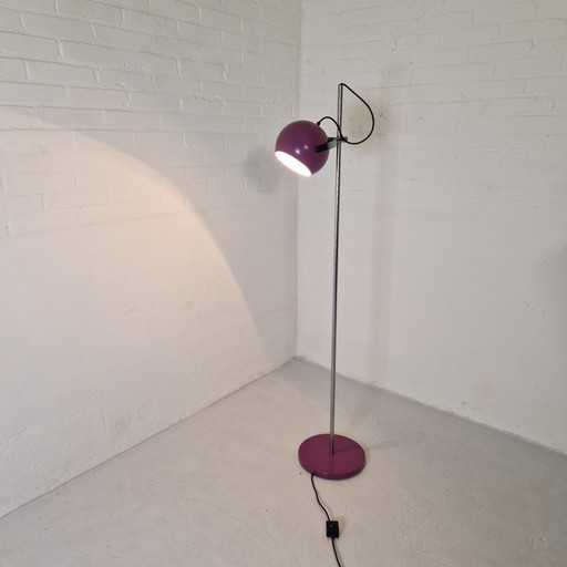 Super leuke paarse bollamp of vloerlamp