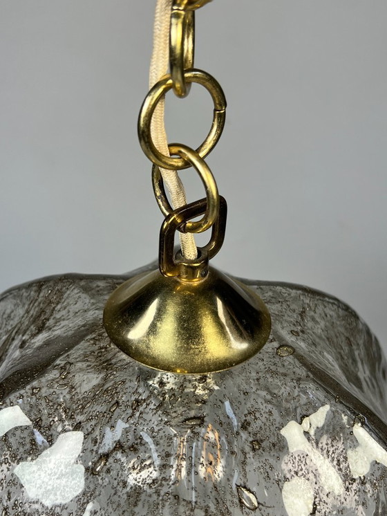 Image 1 of Vintage Smoked Glass Pendant Lamp, Kaiser Leuchten, Germany 1960s/1970s