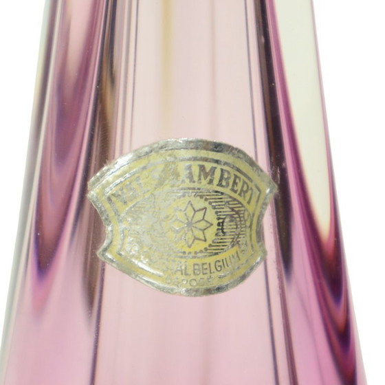 Image 1 of Purple Crystal Table Lamp Val Saint Lambert