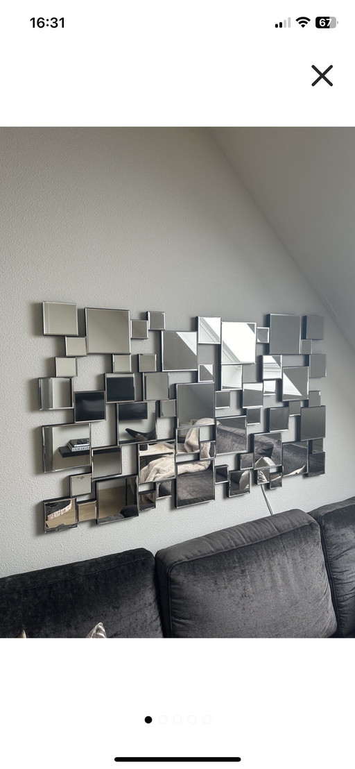 Eicholtz spiegel   140 x 85 cm.  Horizontaal/ Verticaal ophangen 