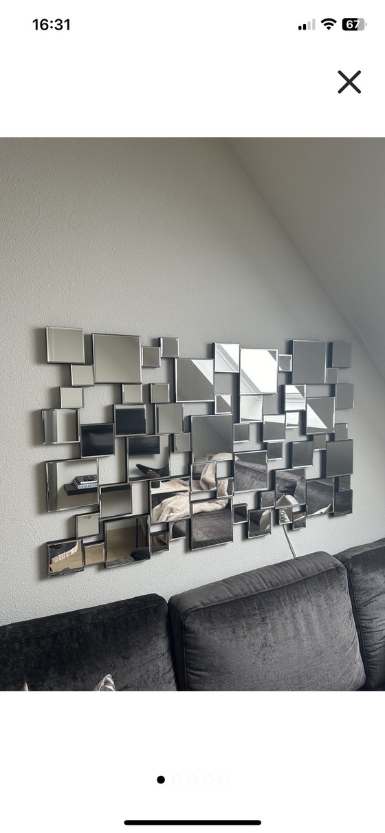 Image 1 of Eicholtz spiegel   140 x 85 cm.  Horizontaal/ Verticaal ophangen 