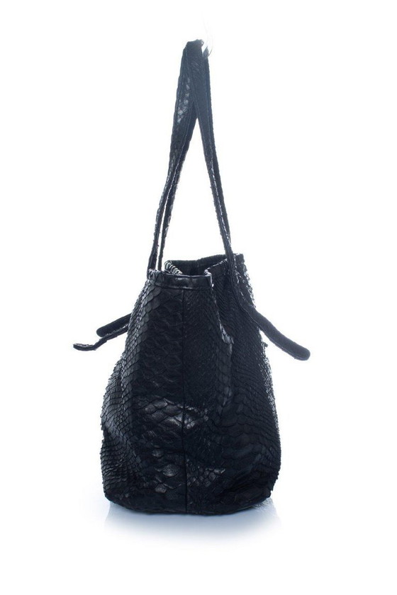 Image 1 of Numéro Neuf, mini sac cabas en cuir de python