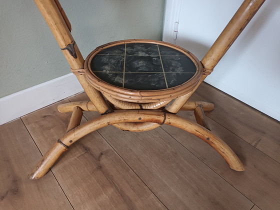 Image 1 of Tavolo da giardino in bambù di metà secolo