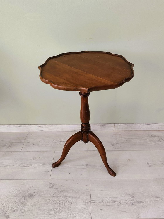 Image 1 of antique tripod pedestal table