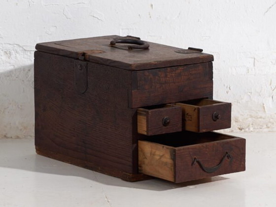 Antique Japanese box with drawers - Late Meiji Period (c. ) #25 – Chest of drawers, Wood (photo 12 of 40)