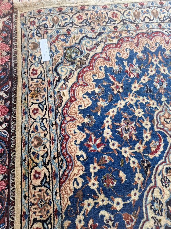 Tappeto Nain annodato a mano, motivi floreali, blu e rosso, 116x200 cm, Iran – Tappeti, Wool (photo 5 of 6)