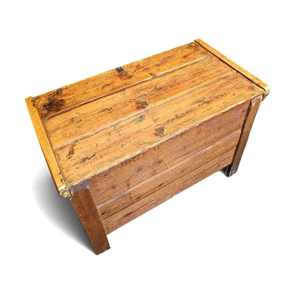 Vecchia cassa / baule contenitore / legno di pino – Armadi contenitori (photo 11 of 13)