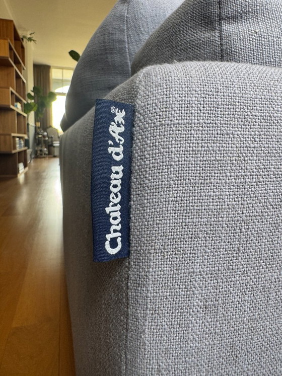 Image 1 of Ruime comfortabele bank met chaise longue / kussens met dons