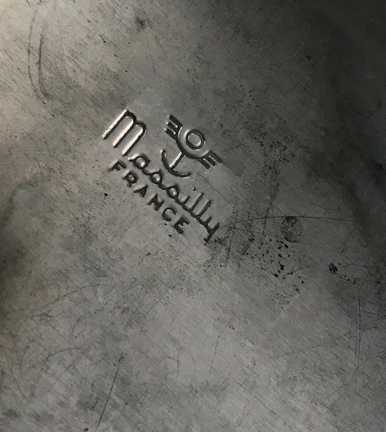 Image 1 of Scatola in metallo con decorazione naif Massilly Francia