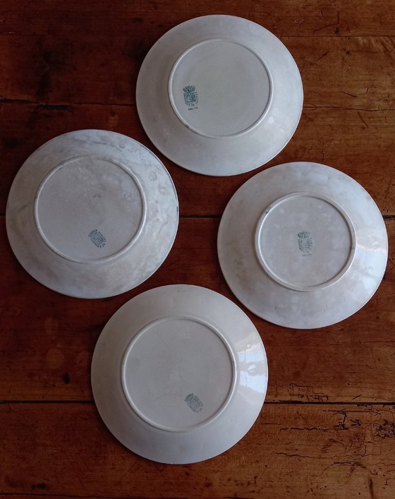 Image 1 of 4 platos de postre de loza de Castres