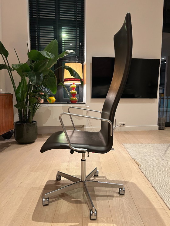 Image 1 of Sedia da ufficio con schienale alto Fritz Hansen modello Oxford