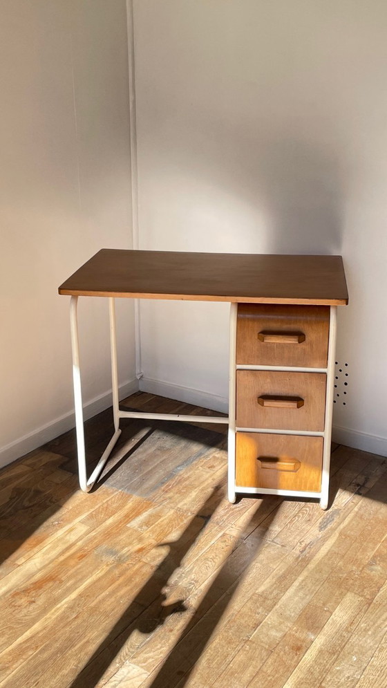 Image 1 of Children's Desk in the style of Jacques Hitier Vintage