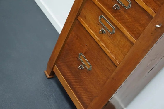 Image 1 of Französischer Aktenschrank oder Kommode aus Mahagoni, 1930er