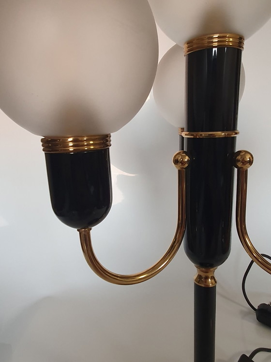 Lampada da tavolo Mid-Century Space Age di Sölken Leuchten, anni '70 – Lampade da tavolo, Metallo, Vetro (photo 8 of 10)