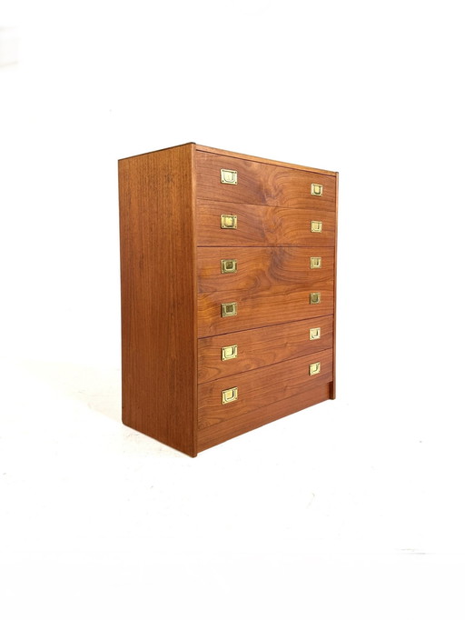 Vintage Danish teak chest of drawers, Henning Korch '70