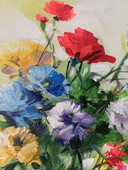 Peinture à l'huile de fleurs de Mario Smeraglia