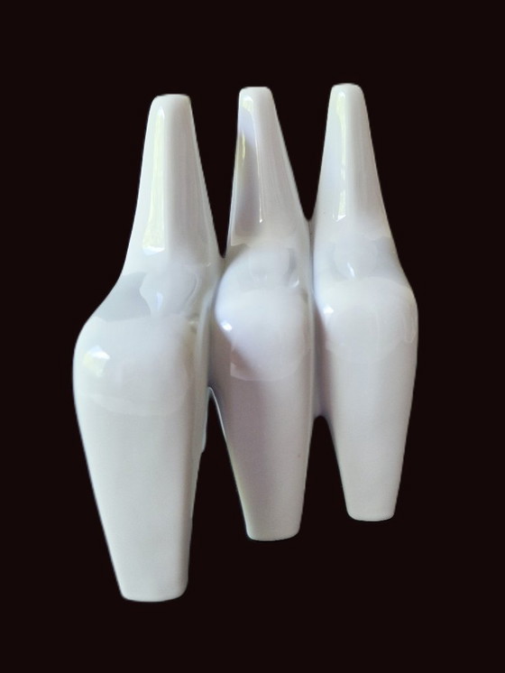 Image 1 of Bing & Grøndahl - Beeld Met 3 Paarden van Agnethe Jørgensen