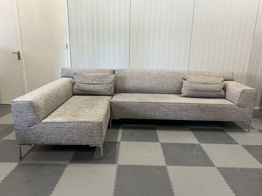 Design on stock bloq hoekbank stof grijs vos bank modern