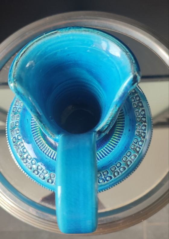 Image 1 of Aldo Londi pitcher, Bitossi, Rimini Blu series