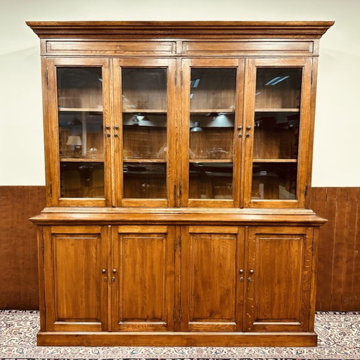 Eichholtz Oak Wood Bookcase Cabinet