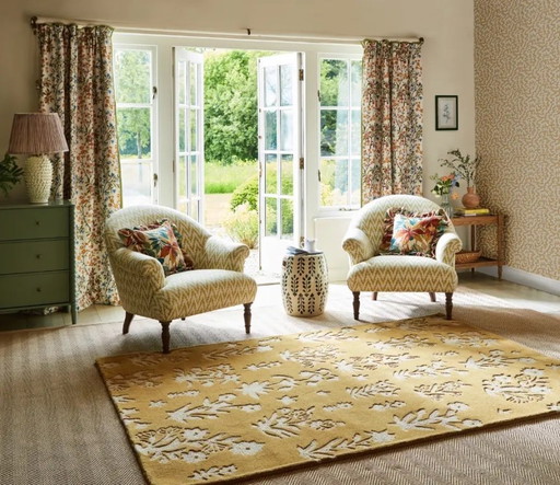 Sanderson Woodland Glade Gold vloerkleed 200 x 280