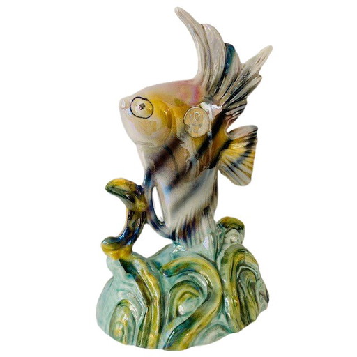 Vintage H. Bequet fish sculpture porcelain