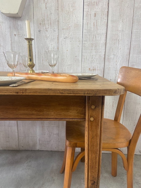Image 1 of Ancienne table de ferme 170x78cm
