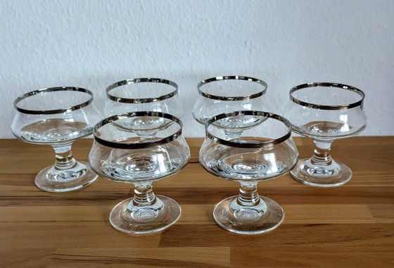 12-delige glasset met zilveren rand, cocktailglazen en biertulpen. – Glazen & Karaffen (photo 8 of 10)