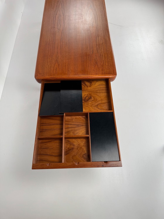 Image 1 of Johannes Andersen Couchtisch für CF Christensen – Dänisches Design mit versteckter Funktionalität