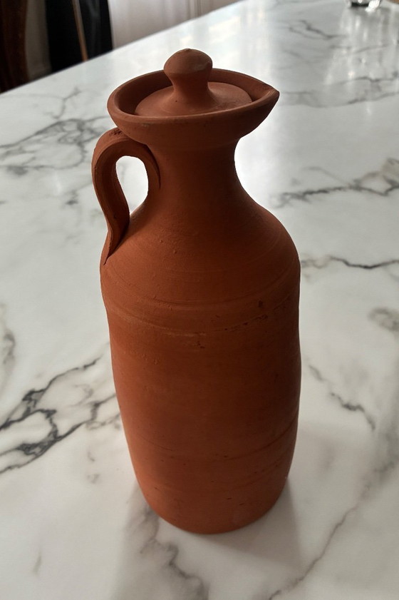 Image 1 of Raw terracotta pitcher/jug
