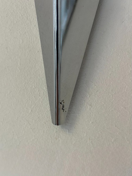 Image 1 of Coppia di applique vintage, metallo cromato, Francia, 1980