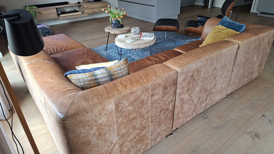 Image 1 of Divano angolare in pelle, 5 elementi