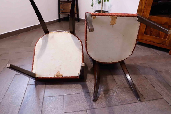 Image 1 of Set di 4 sedie da pranzo Lollipop H-214 di Jindřich Halabala