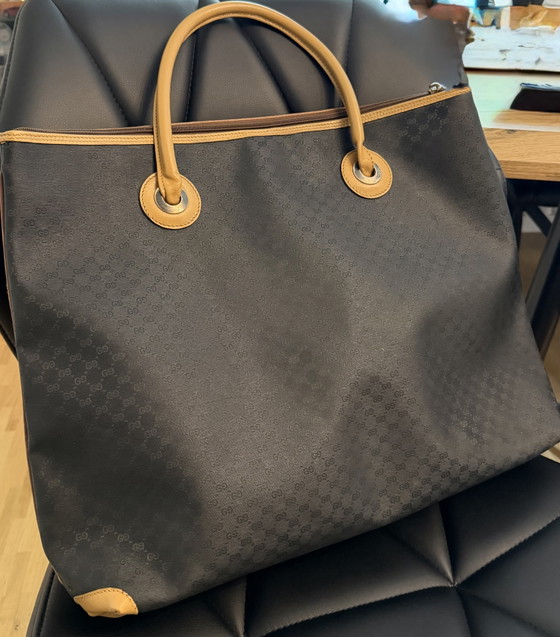 Borsa Gucci 48 / Borsa grande – Borse tote, Leather, Canvas (photo 4 of 10)